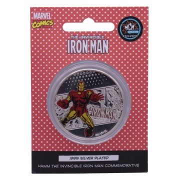 Marvel Iron Man Limited Edition .999 Plated Silver Collectible Coin