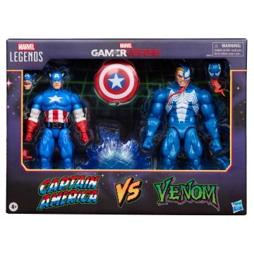 Marvel Legends Series Gamerverse Captain America Vs Venom Action Figure 2 Pack