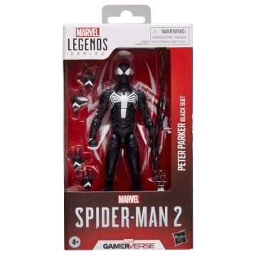 Marvel Legends Series: Gamerverse Spider-Man 2 Peter Parker Black Suit Action Figure