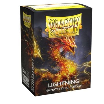 Dragon Shield Matte Lightning Yellow Sleeves 100 Pack