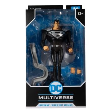 McFarlane DC Multiverse Superman the Animated Series Superman Black Suit Variant 7" Action Figure