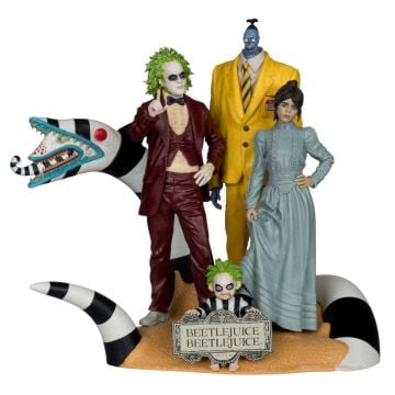 McFarlane Movie Maniacs Beetlejuice Beetlejuice 4 Character Pack 6" Posed Figure