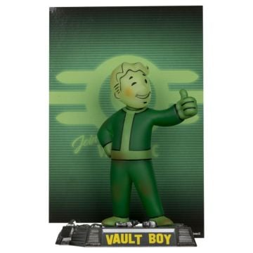 McFarlane Movie Maniacs Gold Label Fallout Vault Boy Glow in the Dark 6" Posed Figure
