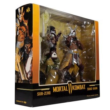 McFarlane Toys Mortal Kombat Sub-Zero VS Shao Khan 7" Figure 2 Pack (Image 1)