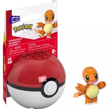 Mega Bloks Pokemon Evergreen Poke Ball Collection Charmander