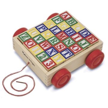 Melissa & Doug Classic ABC Block Cart
