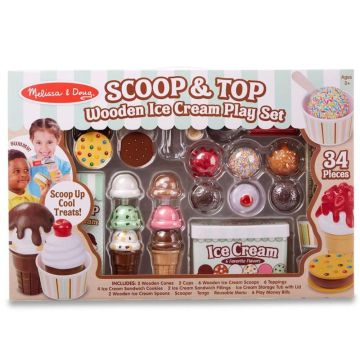 Melissa & Doug Scoop & Top Ice Cream Play Set