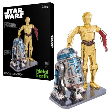 Metal Earth Iconx Star Wars C3PO & R2-D2 Model Kit