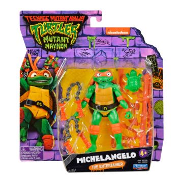 Teenage Mutant Ninja Turtles Mutant Mayhem Michelangelo The Entertainer Figure
