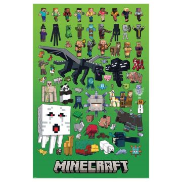 Minecraft Characters Montage Poster (206)