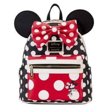 Loungefly Disney Minnie Rocks the Dots Classic 10" Mini Backpack