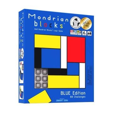 Mondrian Blocks Puzzle Game Blue Edition