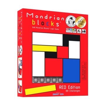 Mondrian Blocks Puzzle Game Red Edition
