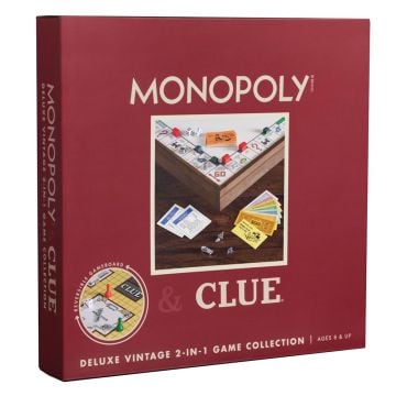 Monopoly & Clue Deluxe Vintage 2-in-1 Game Collection (Image 1)