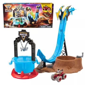 Monster Jam Mud Blasters Monster Mutt Dalmatian Dunk Tank Playset0