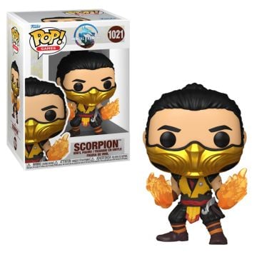 Mortal Kombat 1 Scorpion with Fire Hands Funko POP! Vinyl (Image 1)