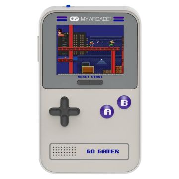 My Arcade Go Gamer Classic Portable Gaming System with 300 Games (Grey & Purple)