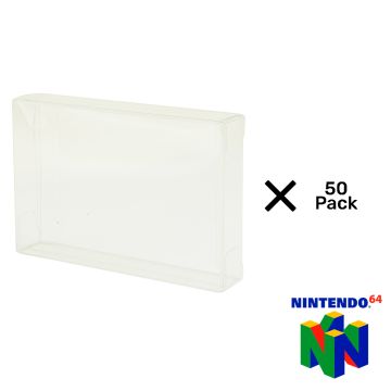 Nintendo 64 Cartridge 0.5mm Plastic UV Protector 50 Pack