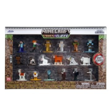 Nano Metalfigs Minecraft Caves & Cliffs Series 10 18 Pack Figures