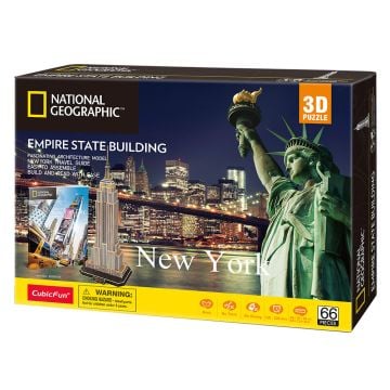 National Geographic Empire State Building 66 Piece 3D Puzzle