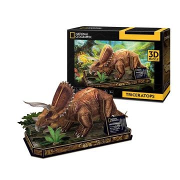 National Geographic Triceratops 44 Piece Paper Model Kit