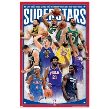 NBA League Superstars 2024 Poster