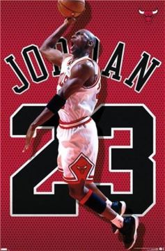 NBA Michael Jordan Jersey Poster