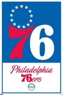 NBA Philadelphia 76Ers Logo Poster