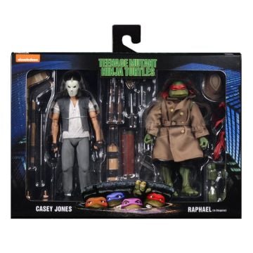 NECA Teenage Mutant Ninja Turtles (1990) Casey Jones & Raphael Disguise 7" Action Figure 2 Pack