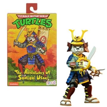NECA Teenage Mutant Ninja Turtles Cartoon Adventures of Samurai Usagi Yojimbo 7" Action Figure 2 Pack