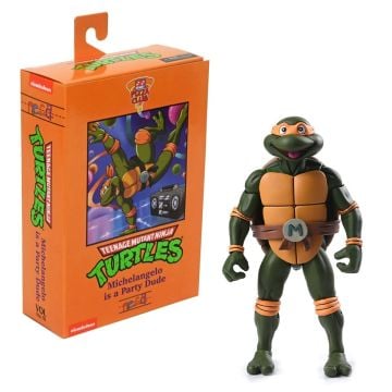 NECA Teenage Mutant Ninja Turtles VHS Ultimate Michelangelo 7" Action Figure