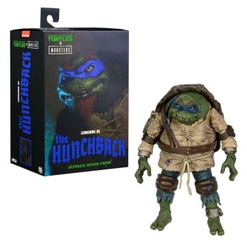NECA Teenage Mutant Ninja Turtles X Universal Monsters Leonardo as Hunchback 7" Action Figure
