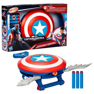 NERF Marvel Captain America Brave New World Skyshot Blaster