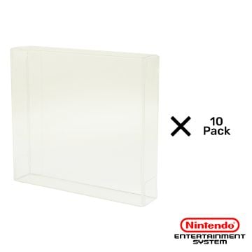 Nintendo Entertainment System Game Pak 0.5mm Plastic UV Protector 10 Pack