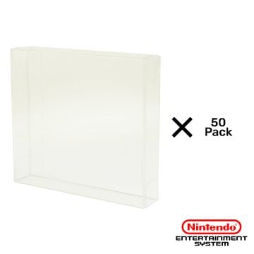 Nintendo Entertainment System Game Pak 0.5mm Plastic UV Protector 50 Pack