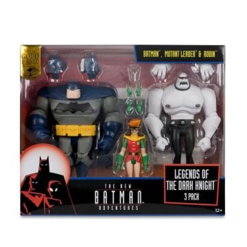 DC Direct New Batman Adventures: Legends of The Dark Knight Batman & Mutant Leader & Robin 3 Pack Action Figure Set