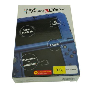 New Nintendo 3DS XL Console (Metallic Blue) (Boxed) [Pre-Owned]