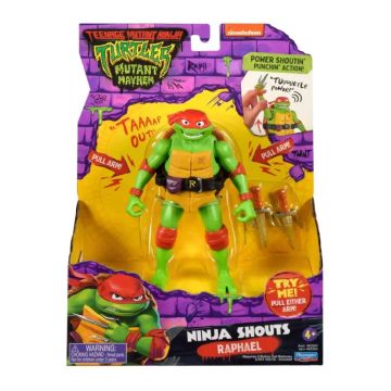 Teenage Mutant Ninja Turtles Mutant Mayhem Deluxe Ninja Shouts Raphael Action Figure
