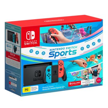 Nintendo Switch Neon Joy-Con Console with Nintendo Switch Sports Set
