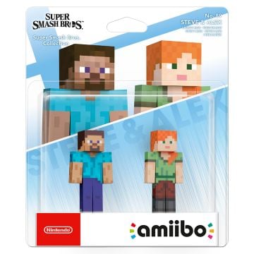 Nintendo Minecraft Steve & Alex Amiibo (Super Smash Bros. Collection)
