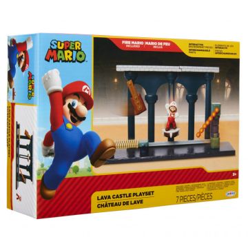 World of Nintendo Lava Castle 2.5 Inch Deluxe Playset