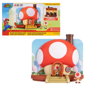 Nintendo Super Mario Toad House 2.5 Inch Deluxe Playset