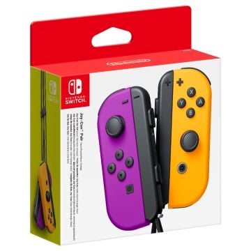 Nintendo Switch Joy-Con Neon Purple & Orange Controller Pair