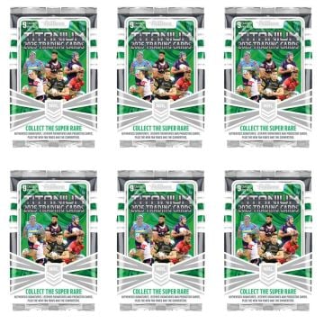 NRL 2025 Traders Titanium Rugby League Trading Cards Booster 6 Pack