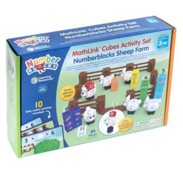 NumberBlocks Counting Sheep MathLink Cube Activity Set