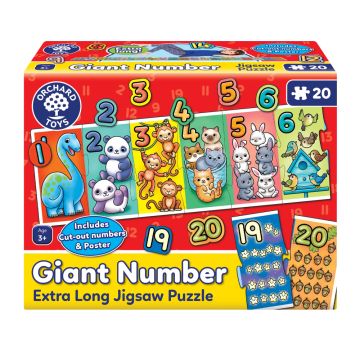 Orchard Toys Giant Number Extra Long 20 Piece Jigsaw Puzzle