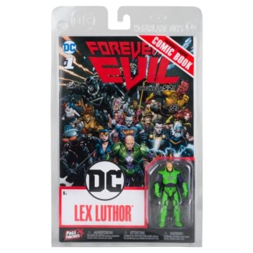 DC Page Punchers Forever Evil Lex Luthor 3” Action Figure with Comic Book (Image 1)