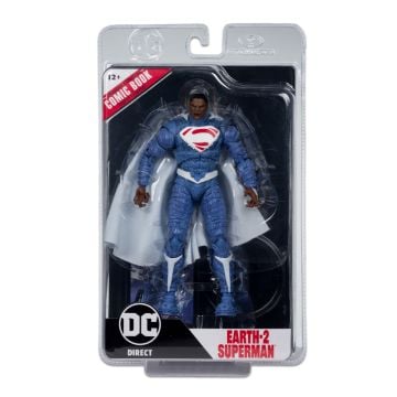 DC Page Punchers Superman Ghosts Of Krypton: Earth 2 Superman 7” Action Figure with Comic Book