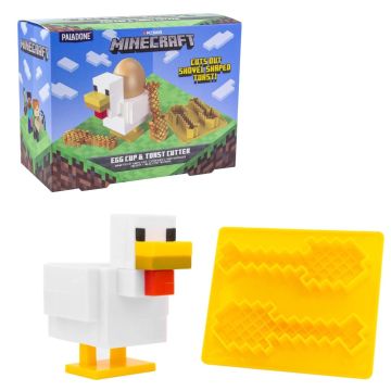 Paladone Minecraft Chicken Egg Cup & Toast Cutter Set