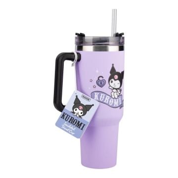 Paladone Sanrio Kuromi Insulated Travel Cup and Straw